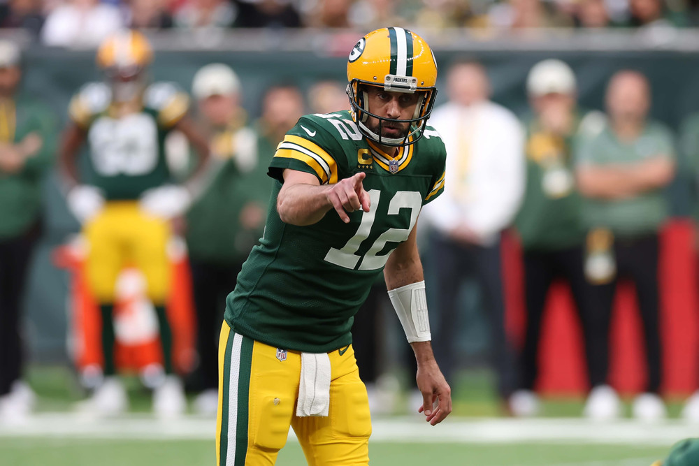 Rodgers in week 9 of the NFL